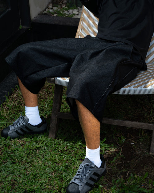 JORTS BASIC TAG - WASHED BLACK